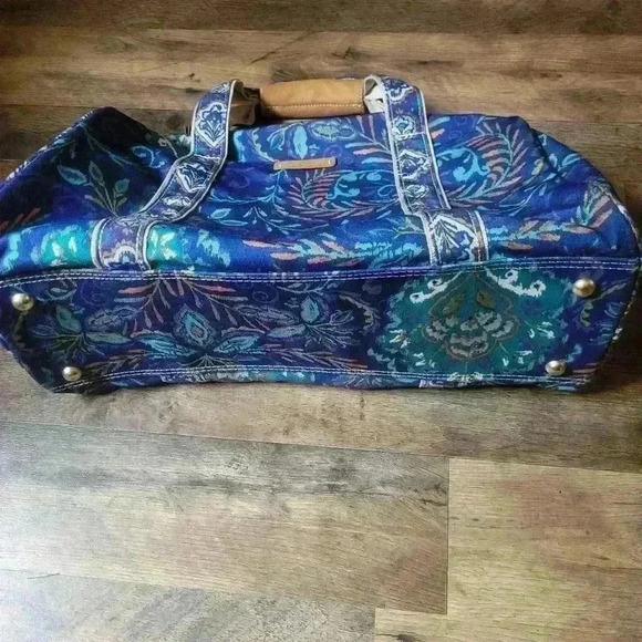 Dena Designs Women's Canvas Kumari North South Boho Weekend and Tote Bag 2-Piece - Picture 7 of 13